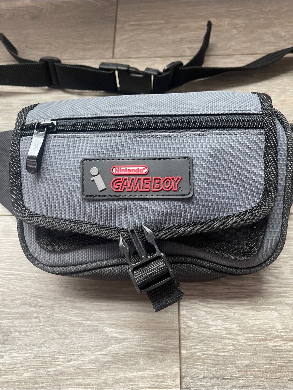 Nintendo Game Boy Gray and Black Waist Bag